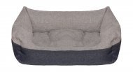 Yami-Yami - Лежак прямоугольный пухлый, с подушкой, серый