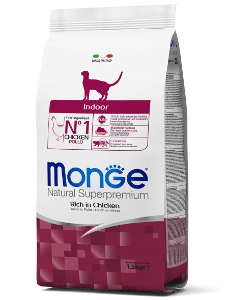Monge Indoor - Сухой корм для домашних кошек