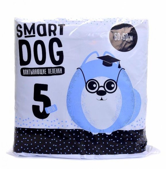 Smart Dog - впитывающие пеленки для собак 60*60 см