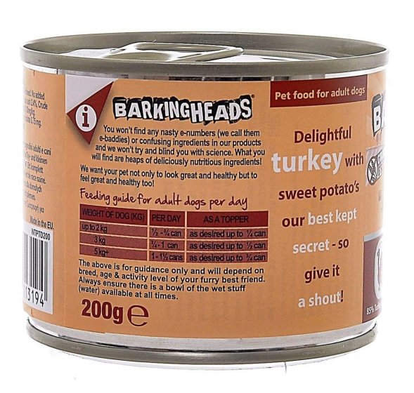 Barking Heads - Консервы для собак мелких пород с индейкой