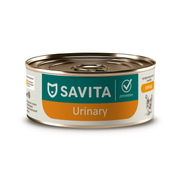 Savita Urinary - консервы для кошек с птицей, Профилактика мочекаменной болезни, профилактика, 100 гр