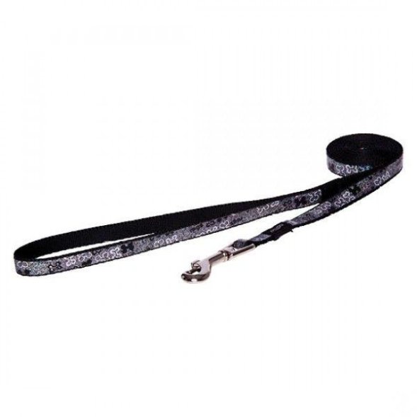 Rogz Fixed Long Lead - Удлиненный поводок для собак малых пород &amp;quot;Черные косточки&amp;quot;
