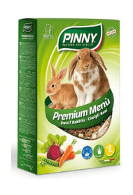 PINNY PM - Полнорационный корм для Карликовых Кроликов, с Морковью, Горохом, Свеклой, 800 гр