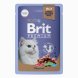 Brit - Пауч для взрослых кошек, Ассорти из птицы, в желе, 85 гр