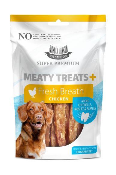 Hau Hau Fresh breath - Лакомство для собак для свежего дыхания 80гр