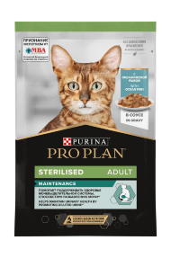 Purina Pro Plan Nutri Savour - Влажный корм для стерилизованных кошек, с океанической рыбой в соусе 85гр