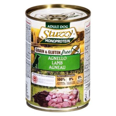 Stuzzy Monoprotein (Монопротеин) - Влажный корм для взрослых собак всех пород с ягненком