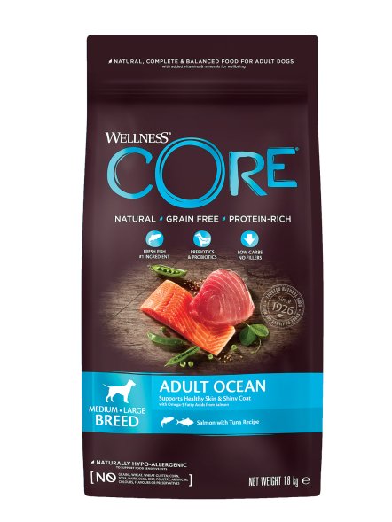 Core - Сухой корм для собак с лососем, для средних и крупных пород