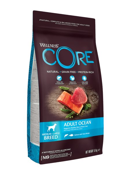 Core - Сухой корм для собак с лососем, для средних и крупных пород
