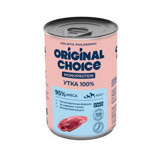 Original Сhoice Monoprotein (Монопротеин) - Консервированный корм для собак всех пород, Утка 340 гр