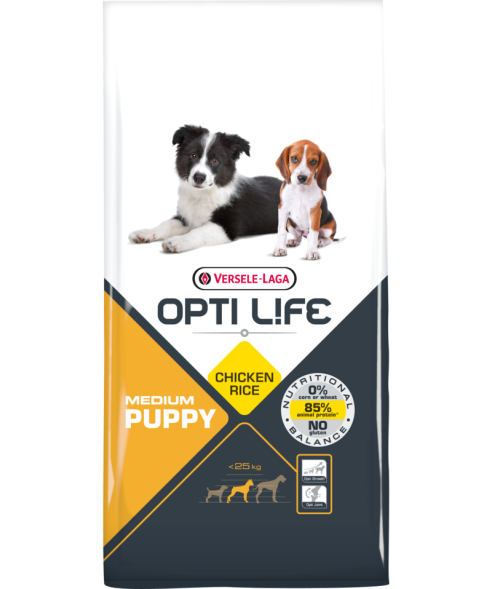 Opti Life - сухой корм для щенков средних пород