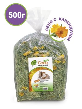 Зверьё моё - Сено для грызунов, отборное с календулой, 500 г