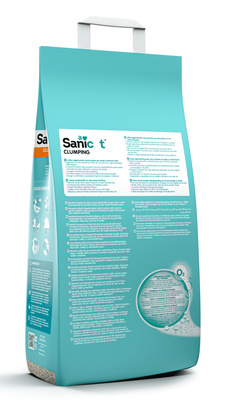 Sani Cat - Комкующийся наполнитель с активным кислородом, с ароматом Ванили и Мандарина, 6.9 кг