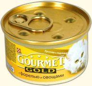 Gourmet Gold кусочки в подливке с форелью и овощами 85гр