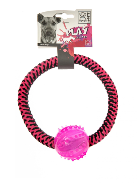 M-Pets - Игрушка для собак из каната TWIST Ring, 19 см