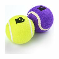 Mr.Kranch Игрушка - для собак Теннисный мяч средний 6,3 см набор 2 шт. желтый/фиолетовый