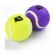 Mr.Kranch Игрушка - для собак Теннисный мяч средний 6,3 см набор 2 шт. желтый/фиолетовый