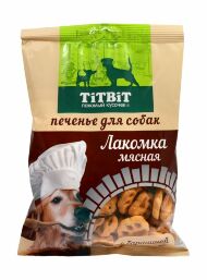 TiTBiT - Лакомства для собак, печенье Лакомка мясная с бараниной 
