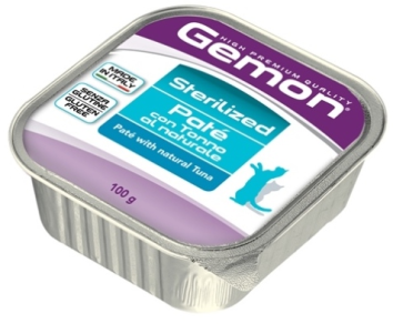 Gemon Cat Sterilized - Консервы для стерилизованных кошек паштет тунец 100г
