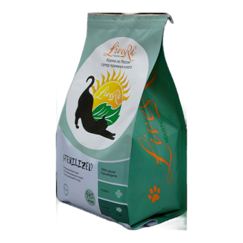LiveRA Sterilized - Сухой корм для стерилизованных кошек, мясо домашней птицы