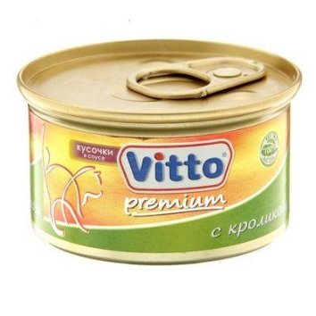 Vitto - Консервы для кошек с кроликом 85г