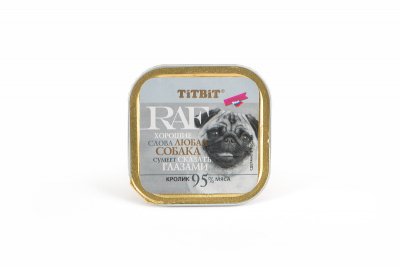 TiTBiT RAF - Паштет для собак с кроликом 100 гр