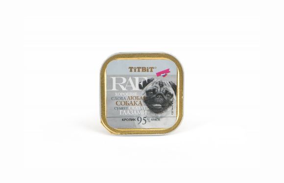 TiTBiT RAF - Паштет для собак с кроликом 100 гр