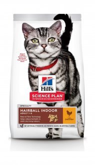 Hill's Science Plan Hairball Control - Сухой корм для Кошек для выведения шерсти