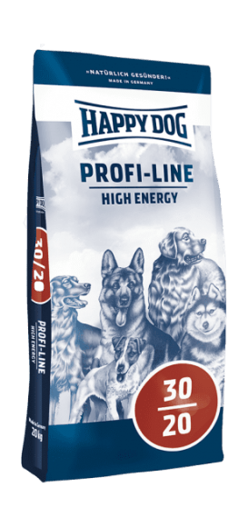 Happy Dog Profi Energy 30/20 - Сухой корм для взрослых собак средних и крупных пород, с высокой потребностью в энергии, с Птицей, 20 кг