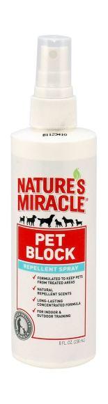 Natures Miracle Pet Block Repellent - Отпугивающий спрей для собак 237 мл