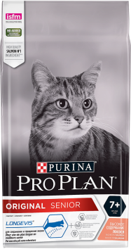 Pro Plan - Сухой корм для пожилых кошек с лососем