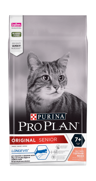 Pro Plan Adult 7+ Salmon - Сухой корм для пожилых кошек с лососем