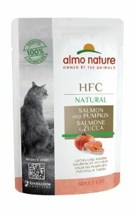 Almo Nature HFC Natural - паучи для кошек Лосось с тыквой 55гр