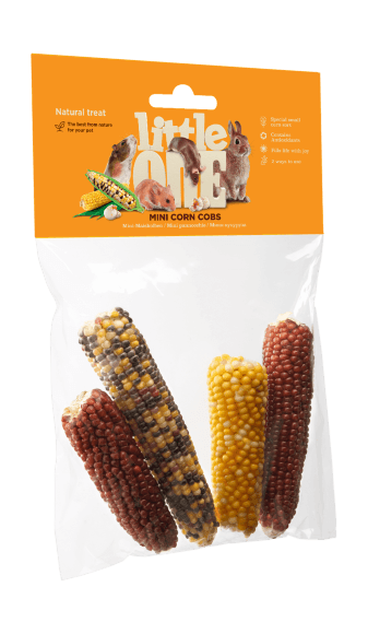 Little One Мини-кукуруза - Лакомство для всех видов грызунов 130гр