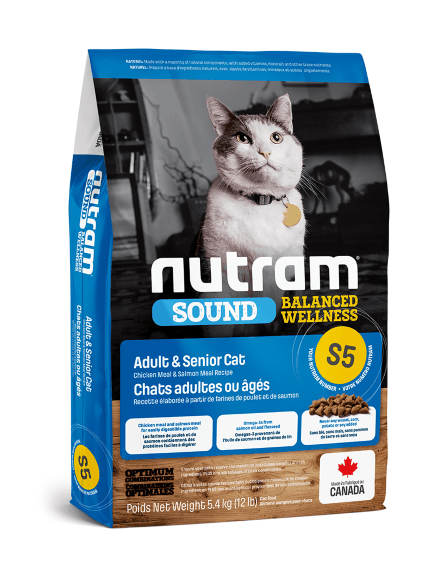 Nutram S5 Adult and Senior Cat - Сухой корм для взрослых и пожилых кошек
