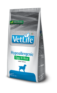 Farmina Vet Life Hypoallergenic Egg & Rice - Лечебный корм для собак с пищевой аллергией: рис с яйцом