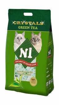 Crystals N1 - Силикагелевый наполнитель для кошек, "Зеленый чай"