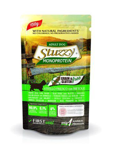 Stuzzy Monoprotein - Влажный корм для взрослых собак всех пород со свежей телятиной и свеклой 150 гр