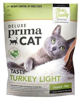PrimaCat Deluxe Turkey Light - облегченный корм для кошек с индейкой 400гр