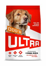 Ultra - Сухой корм для взрослых собак, 3 вида мяса
