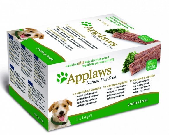 Applaws - набор для собак Курица, ягненок, лосось: 5шт.x150г 750 г