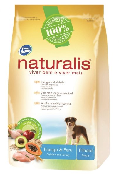 Naturalis Puppies - сухой корм для щенков с курицей, индейкой, папайей и яблоком