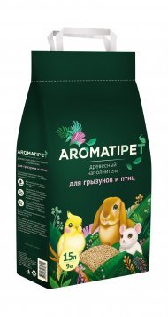 AromatiPet древесный наполнитель для грызунов и птиц