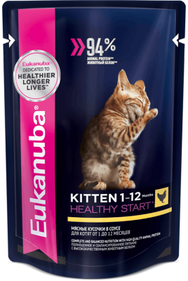 Eukanuba - Влажный корм для котят, с цыпленком 85 гр Eukanuba - Влажный корм для котят, с цыпленком 85 гр
