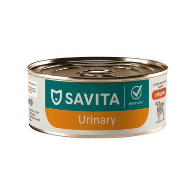Savita Urinary - консервы для собак с говядиной, Профилактика мочекаменной болезни, профилактика, 100 гр Savita Urinary - консервы для собак с говядиной, Профилактика мочекаменной болезни, профилактика, 100 гр