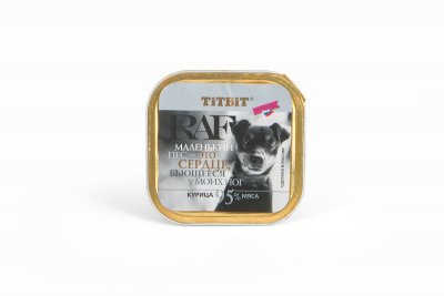 TiTBiT RAF - Паштет для собак с курицей 100 гр