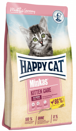 Happy Cat - Сухой корм для котят, беременных и кормящих кошек, с Домашней Птицей