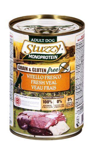 Stuzzy Monoprotein - Влажный корм для взрослых собак всех пород со свежей телятиной 400 гр