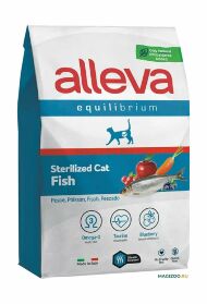 Alleva Equilibrium Sterilized - Сухой корм для стерилизованных взрослых кошек, рыба с рисом