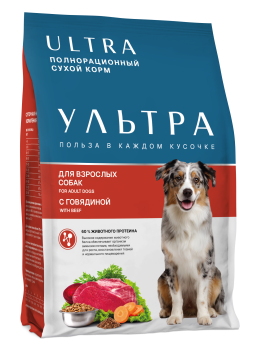 Ультра - Сухой корм для взрослых собак, с говядиной